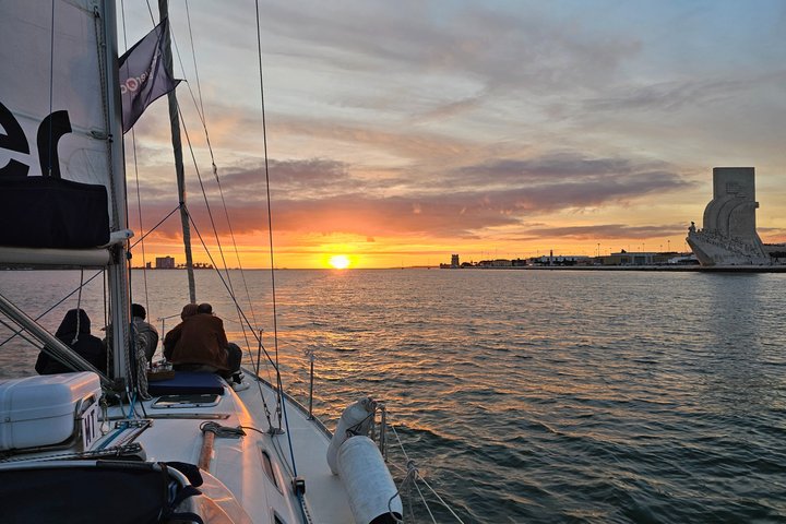 Lisbon: Best Views from a Sailboat-Sunset or Day Shared Tour